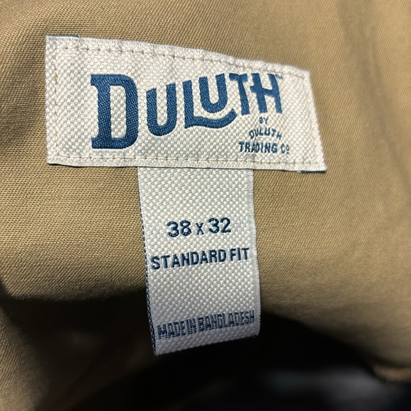 Duluth Trading Men's Powercord Standard Fit Pants Elmwood 38 X 32 Khaki Stretch - Picture 7 of 9